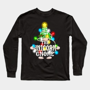 The Unicorn Gnome Christmas Matching Family Shirt Long Sleeve T-Shirt